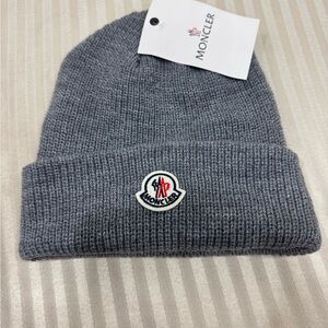 Moncler Charcoal Knit Hat